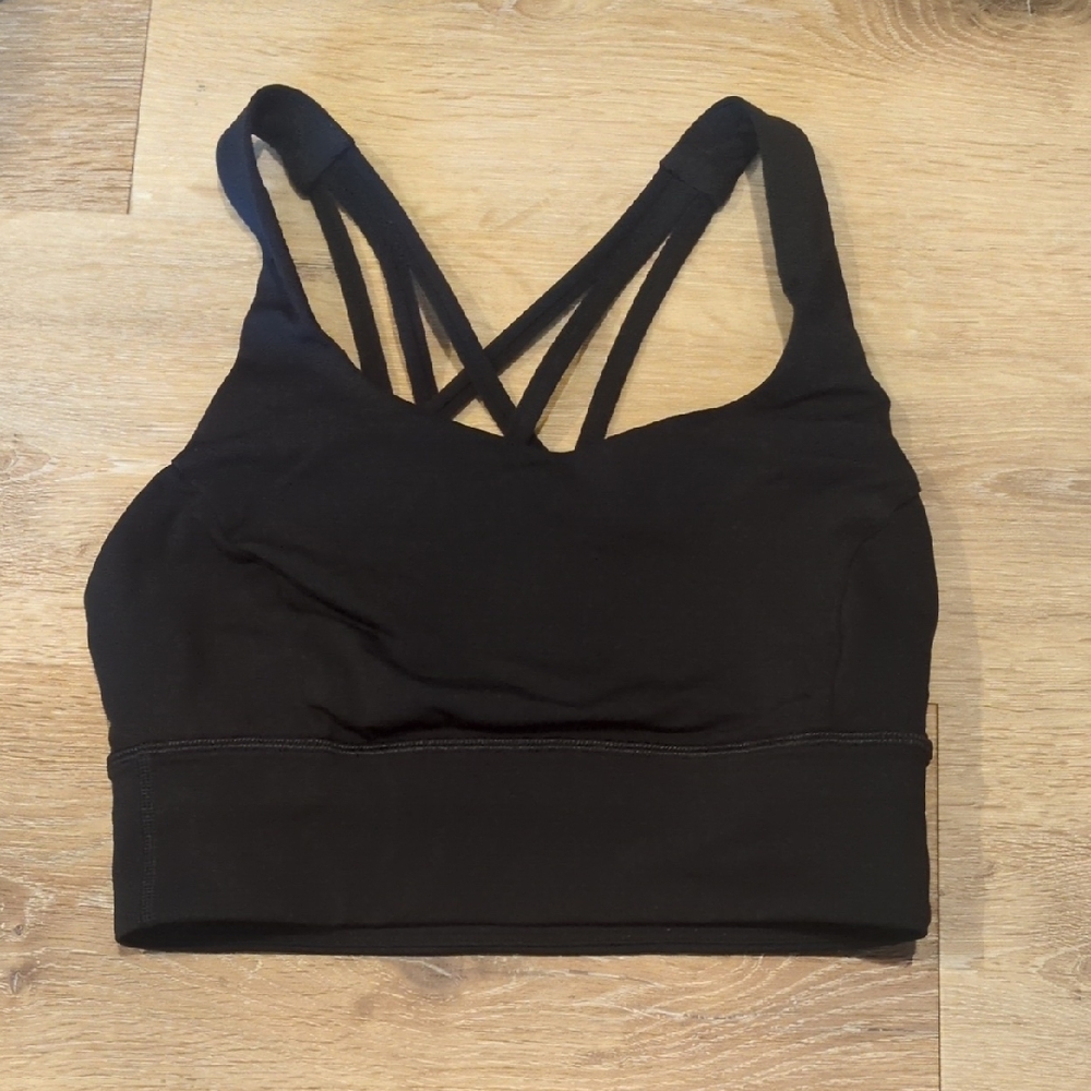 Lululemon Free To Be Serene Longline Bra Size 4 Black